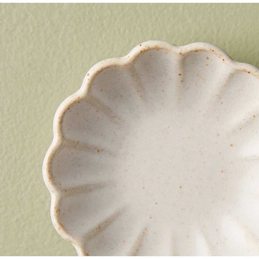Hearth & Hand Fluted Ceramic‎ Trinket Dish Vintage Inspired Cream Jewelry  Gift